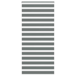 vidaXL Zebra Blind Fabric Polyester - dark grey, 110 x 200 cm