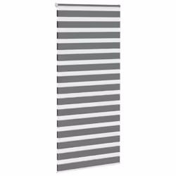vidaXL Zebra Blind Fabric Polyester - dark grey, 110 x 200 cm