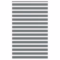 vidaXL Zebra Blind Dark Grey 140x200 cm Fabric Width 135.9 cm Polyester
