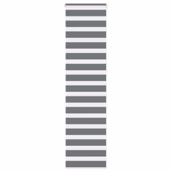 vidaXL Zebra Blind Dark Grey 60x230 cm Fabric Width 55.9 cm Polyester - dark grey, 65 x 230 cm
