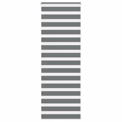vidaXL Zebra Blind Fabric Polyester - dark grey, 75 x 230 cm