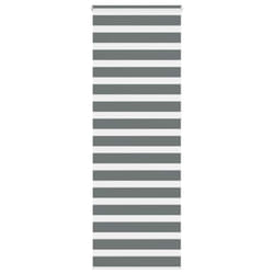 vidaXL Zebra Blind Fabric Polyester - dark grey, 75 x 230 cm