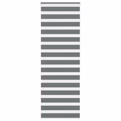 vidaXL Zebra Blind Fabric Polyester - dark grey, 85 x 230 cm