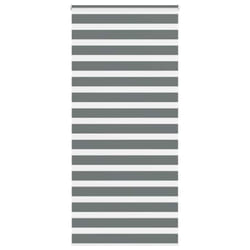 vidaXL Zebra Blind Black 105x100 cm Fabric Width 100.9 cm Polyester - dark grey, 105 x 230 cm