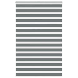 vidaXL Zebra Blind Dark Grey 140x230 cm Fabric Width 135.9 cm Polyester