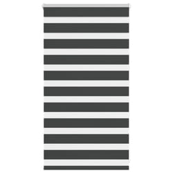 vidaXL Zebra Blind Fabric Polyester - black, 80 x 100 cm