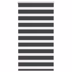 vidaXL Zebra Blind Fabric Polyester - black, 85 x 100 cm