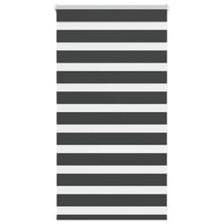 vidaXL Zebra Blind Fabric Polyester - black, 85 x 100 cm