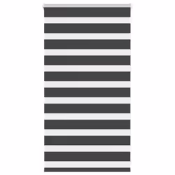 vidaXL Zebra Blind Fabric Polyester - black, 90 x 100 cm