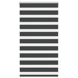 vidaXL Zebra Blind Fabric Polyester - black, 90 x 100 cm
