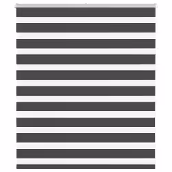 vidaXL Zebra Blind Fabric Polyester - black, 120 x 100 cm