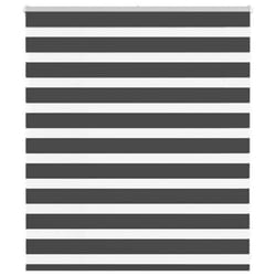 vidaXL Zebra Blind Fabric Polyester - black, 120 x 100 cm