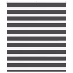 vidaXL Zebra Blind Fabric Polyester - black, 125 x 100 cm