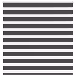 vidaXL Zebra Blind Black 140x100 cm Fabric Width 135.9 cm Polyester