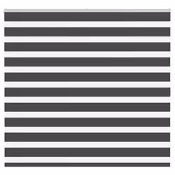 vidaXL Zebra Blind Black 155x100 cm Fabric Width 150.9 cm Polyester