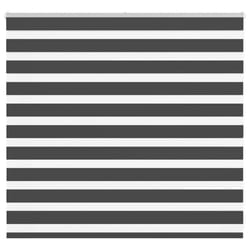 vidaXL Zebra Blind Black 155x100 cm Fabric Width 150.9 cm Polyester