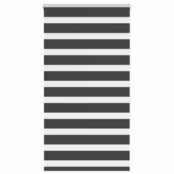 vidaXL Zebra Blind Fabric Polyester - black, 80 x 150 cm
