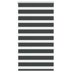 vidaXL Zebra Blind Fabric Polyester - black, 90 x 150 cm
