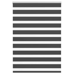 vidaXL Zebra Blind Black 105x100 cm Fabric Width 100.9 cm Polyester - black, 95 x 150 cm