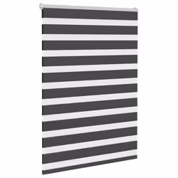 vidaXL Zebra Blind Fabric Polyester - black, 110 x 150 cm - Additional view 2