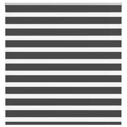 vidaXL Zebra Blind Black 140x150 cm Fabric Width 135.9 cm Polyester