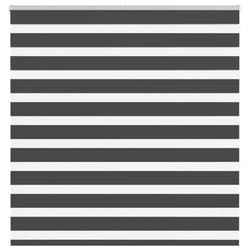 vidaXL Zebra Blind Black 145x150 cm Fabric Width 140.9 cm Polyester