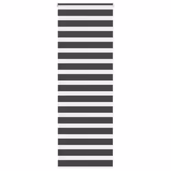vidaXL Zebra Blind Fabric Polyester - black, 75 x 200 cm
