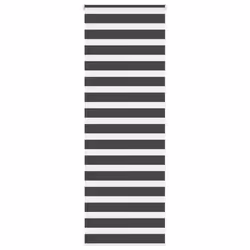 vidaXL Zebra Blind Fabric Polyester - black, 85 x 200 cm