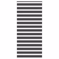 vidaXL Zebra Blind Black 105x100 cm Fabric Width 100.9 cm Polyester - black, 95 x 200 cm