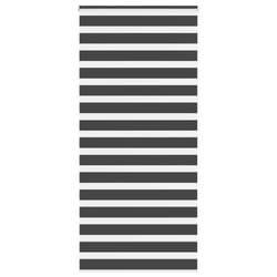 vidaXL Zebra Blind Black 105x100 cm Fabric Width 100.9 cm Polyester - black, 95 x 200 cm