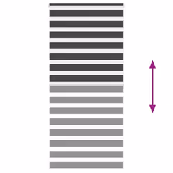 vidaXL Zebra Blind Black 105x100 cm Fabric Width 100.9 cm Polyester - black, 95 x 200 cm - Additional view 4