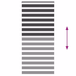 vidaXL Zebra Blind Black 105x100 cm Fabric Width 100.9 cm Polyester - black, 105 x 200 cm - Additional view 4