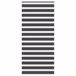 vidaXL Zebra Blind Fabric Polyester - black, 115 x 200 cm