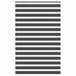 vidaXL Zebra Blind Black 145x200 cm Fabric Width 140.9 cm Polyester