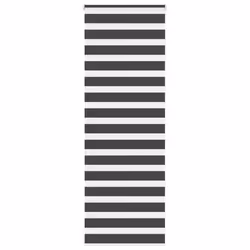 vidaXL Zebra Blind Fabric Polyester - black, 75 x 230 cm