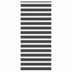 vidaXL Zebra Blind Black 105x100 cm Fabric Width 100.9 cm Polyester - black, 95 x 230 cm