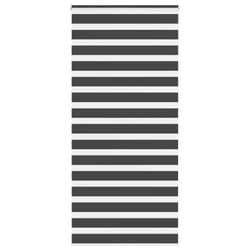 vidaXL Zebra Blind Black 105x100 cm Fabric Width 100.9 cm Polyester - black, 95 x 230 cm