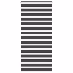 vidaXL Zebra Blind Black 105x100 cm Fabric Width 100.9 cm Polyester - black, 100 x 230 cm