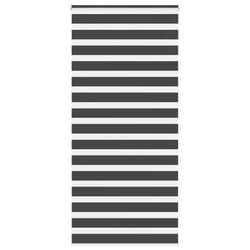 vidaXL Zebra Blind Black 105x100 cm Fabric Width 100.9 cm Polyester - black, 100 x 230 cm