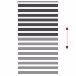 vidaXL Zebra Blind Fabric Polyester - black, 120 x 230 cm - Additional view 4