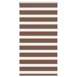 vidaXL Zebra Blind Fabric Polyester - brown, 85 x 100 cm
