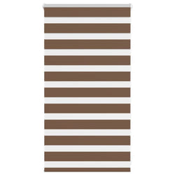 vidaXL Zebra Blind Fabric Polyester - brown, 85 x 100 cm