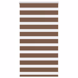 vidaXL Zebra Blind Fabric Polyester - brown, 90 x 100 cm