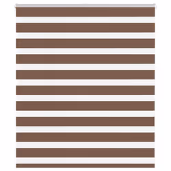 vidaXL Zebra Blind Fabric Polyester - brown, 120 x 100 cm