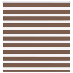 vidaXL Zebra Blind Brown 145x100 cm Fabric Width 140.9 cm Polyester