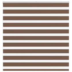 vidaXL Zebra Blind Brown 145x100 cm Fabric Width 140.9 cm Polyester