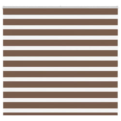 vidaXL Zebra Blind Brown 155x100 cm Fabric Width 150.9 cm Polyester