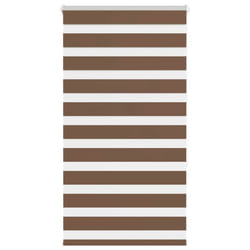 vidaXL Zebra Blind Fabric Polyester - brown, 80 x 150 cm