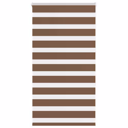 vidaXL Zebra Blind Fabric Polyester - brown, 85 x 150 cm