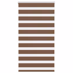 vidaXL Zebra Blind Fabric Polyester - brown, 90 x 150 cm
